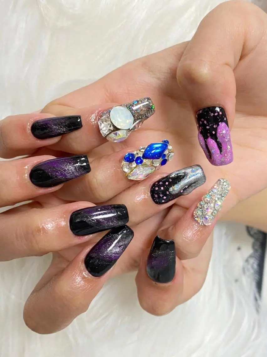 カラー ネイル 持ち込み スカルプネイル MOMO nailのネイルデザイン