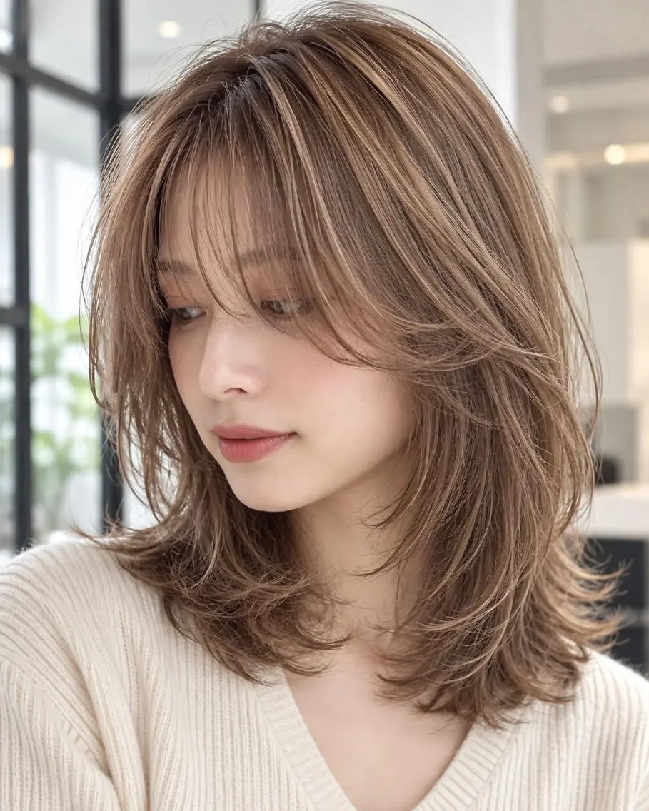 カラー ベージュカラー ✨東浦 透明感カラー デザインカラーのヘアスタイル