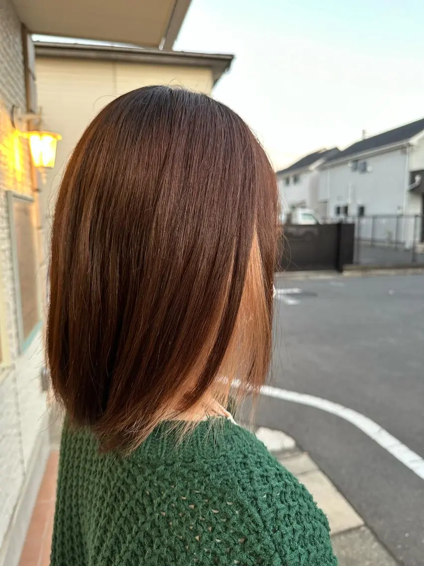 ミディアム カラー 🪼高評価🪼 💎柴崎の藤咲💎のヘアスタイル