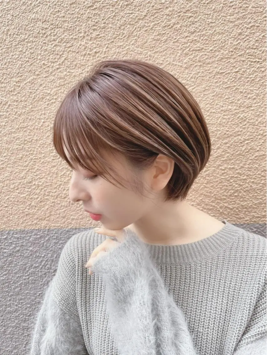 ショート カラー ショートヘア 【池袋店 店長】伊藤 昂樹/曲がる縮毛矯正のヘアスタイル