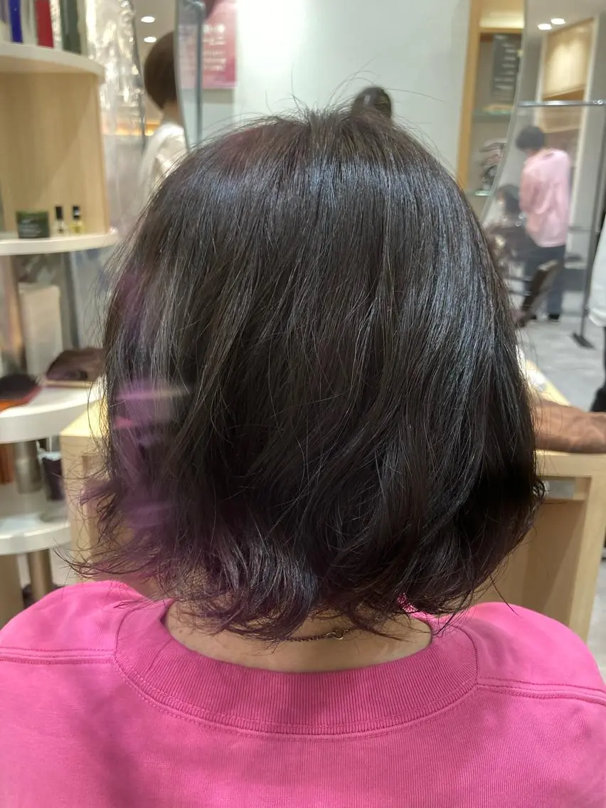 ショート カラー パーマ 小顔似合わせカット/ レイヤー/maiのヘアスタイル
