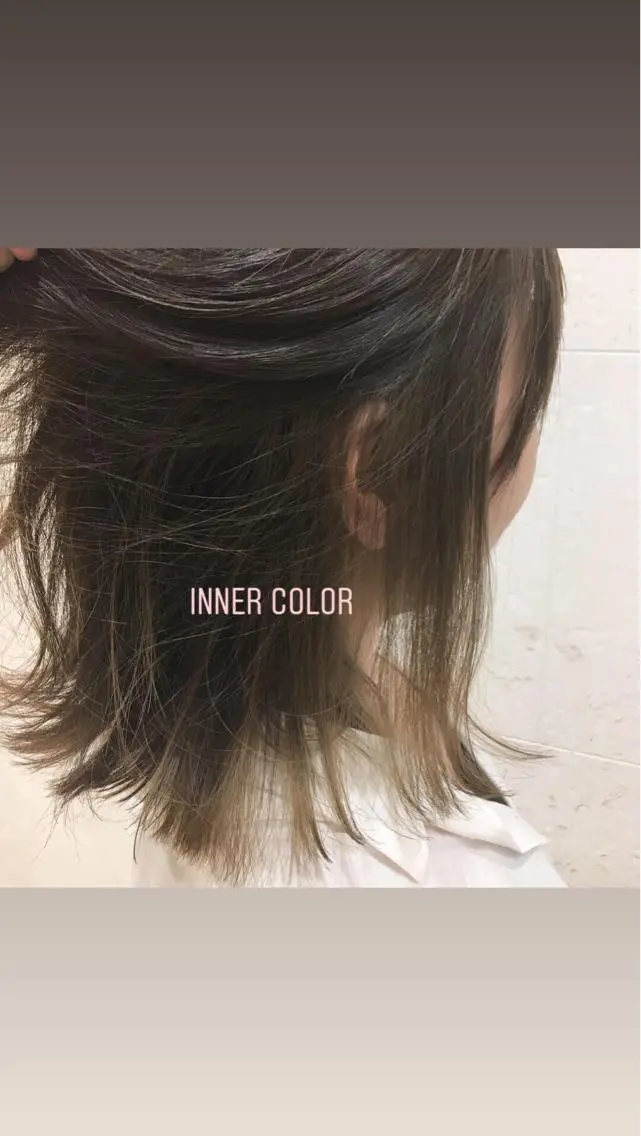 ミディアム カラー アディクシーカラー インナーカラー カット ヘアカラー トリートメント 斉藤 貴也のヘアスタイル