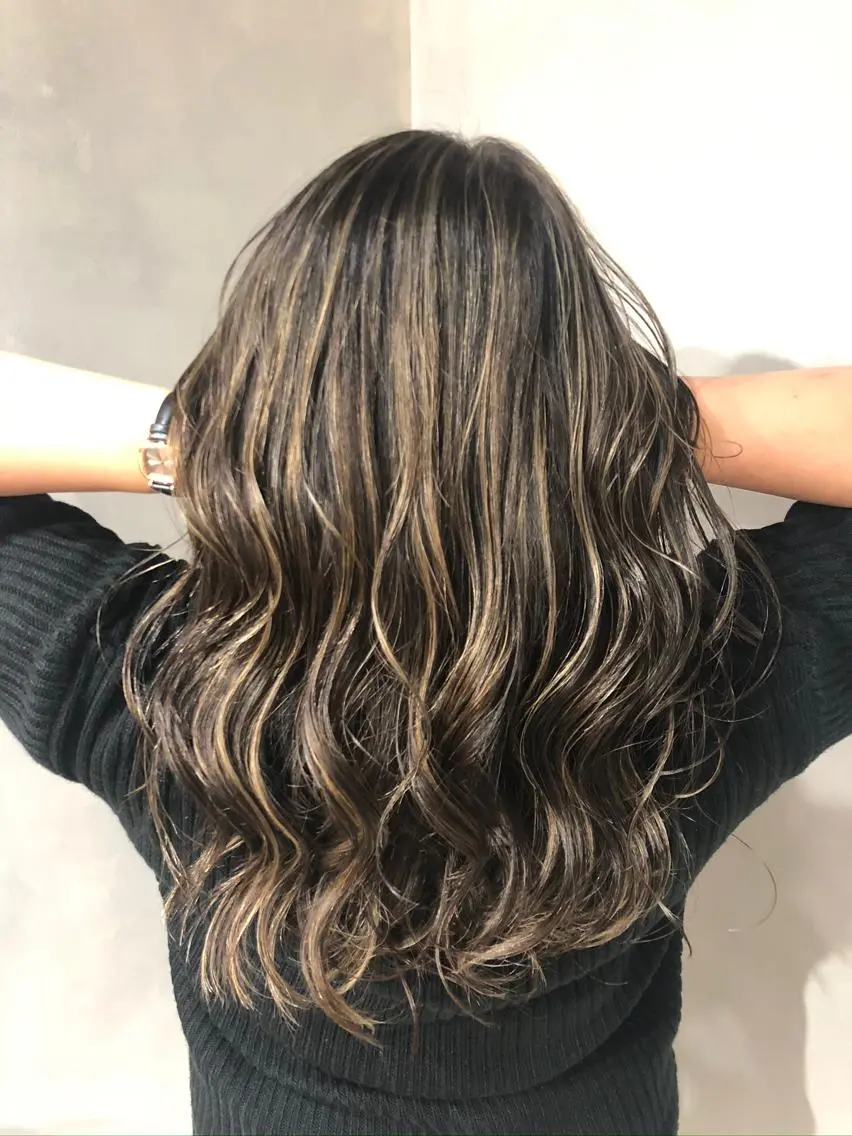 ロング カラー ヘアアレンジ カット ヘアカラー 渡辺　亮/ 白髪ぼかし/髪質改善のヘアスタイル