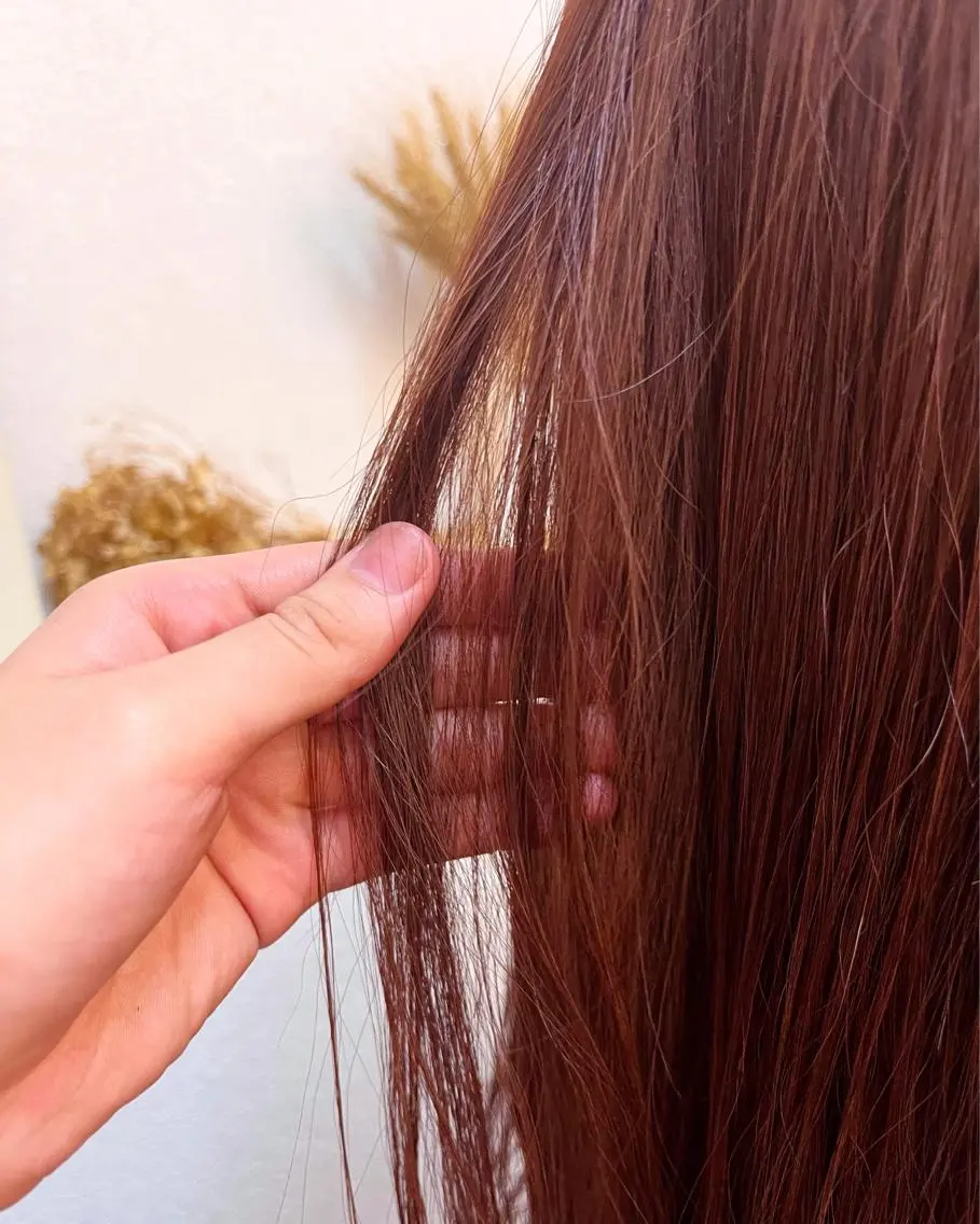 ロング カラー ブラウンカラー ピンクカラー ピンクブラウン cana 札幌レイヤースタイルのヘアスタイル