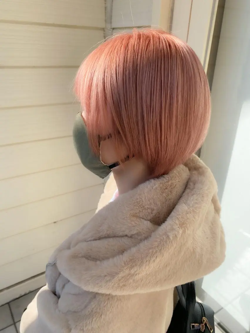 ショート ハイトーンカラー🌈 メンズパーマ鈴木康平のヘアスタイル