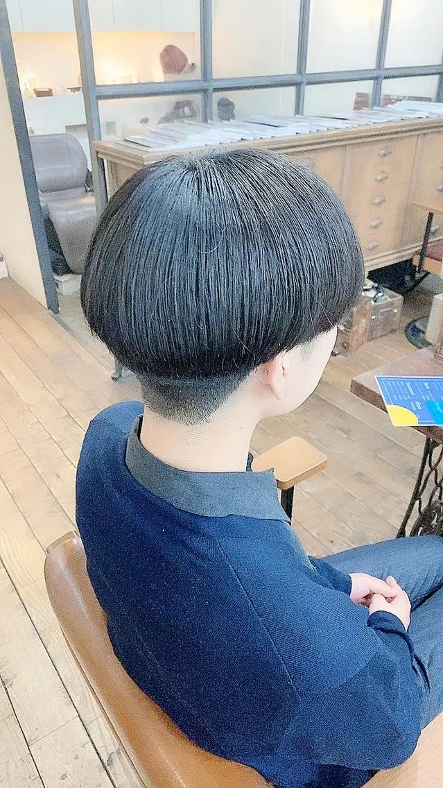 ショート メンズ メンズ韓国風 マッシュ 刈り上げ 韓国風ヘア 國分 伸也のヘアスタイル