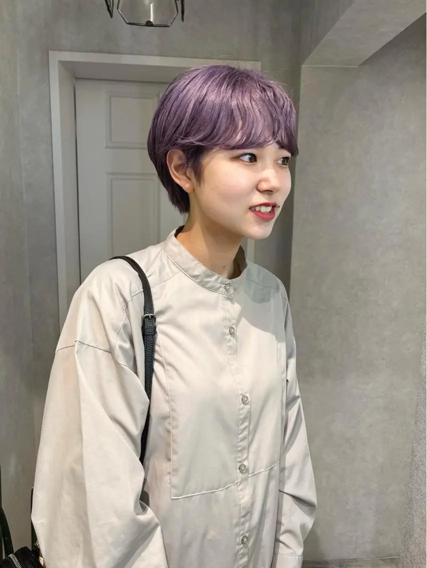 ショート カラー ヘアセット🎀パーマ Tsubasaのヘアスタイル