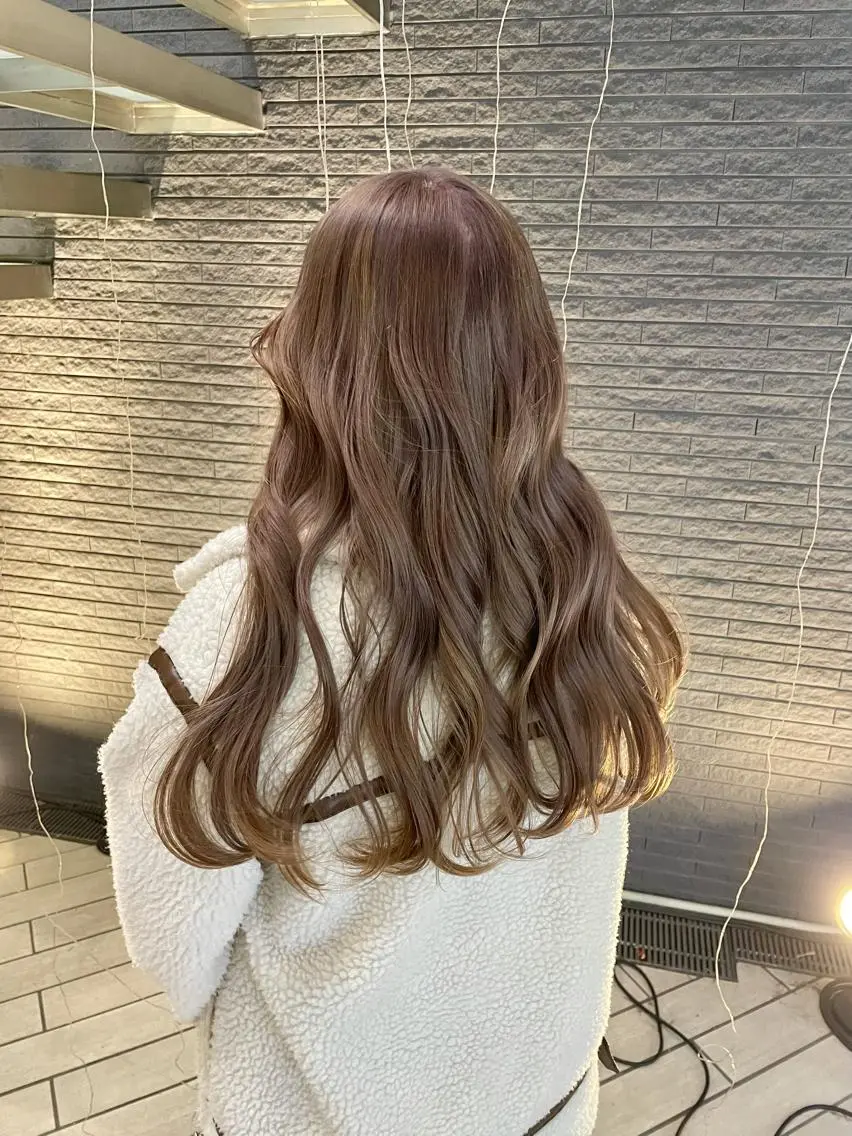 ロング 🎀透明感カラー 韓国ヘア🎀mahoのヘアスタイル