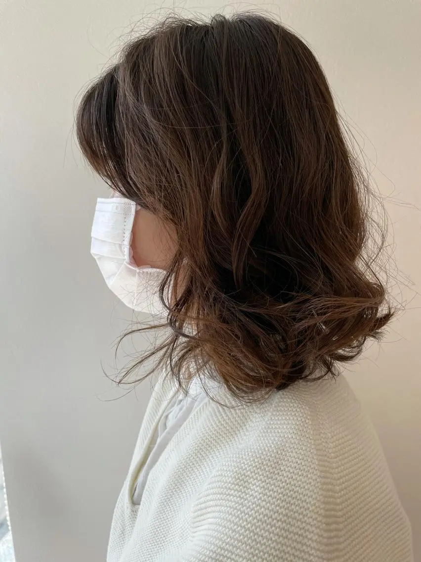 ミディアム カット ヘアカラー 店長福島成美/髪質 改善縮毛矯正/カラーのヘアスタイル