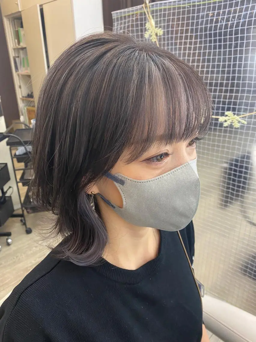 ミディアム カラー ハイライトカラー ハイライト 市川 博紀 店長のヘアスタイル