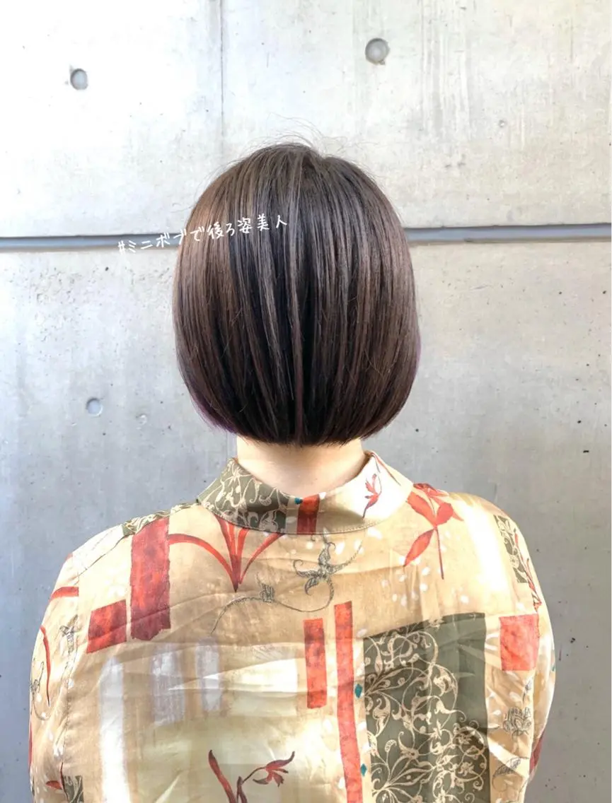 ショート カラー 髪質改善 縮毛矯正/ レイヤー/銀座/本木のヘアスタイル