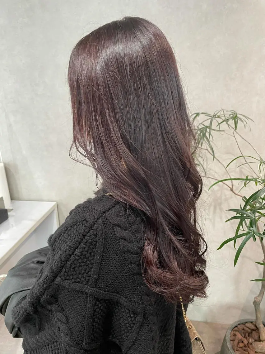 ロング カラー ブラウンカラー ヘアカラー ナチュラル透明感🌱 小山美樹子のヘアスタイル
