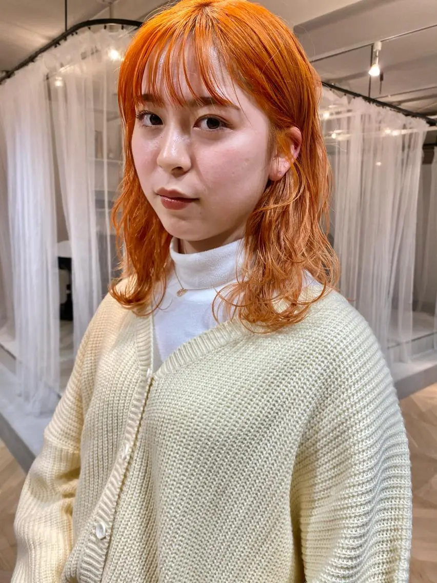ロング サトウ ナナのヘアスタイル