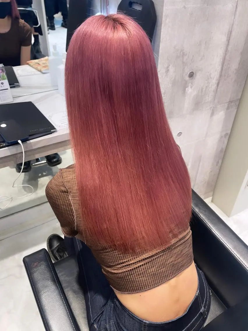 ロング カラー パーマ ヘアアレンジ メンズ キッズ ネイル マツエク・マツパ アイブロウ レイヤー/ダブル カラー/YURINAのヘアスタイル