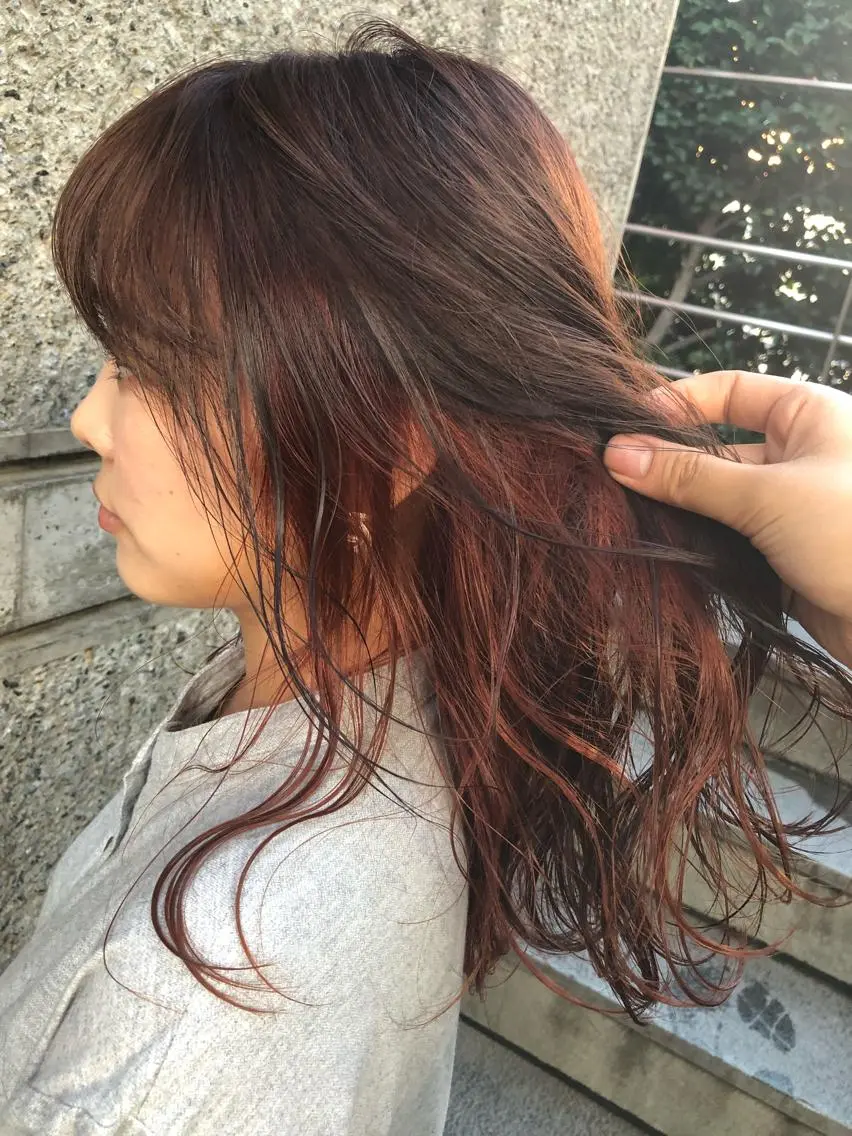 ロング カラー ヘアアレンジ メンズ キッズ ネイル マツエク・マツパ 透明感カラー🤎 ゆりのヘアスタイル