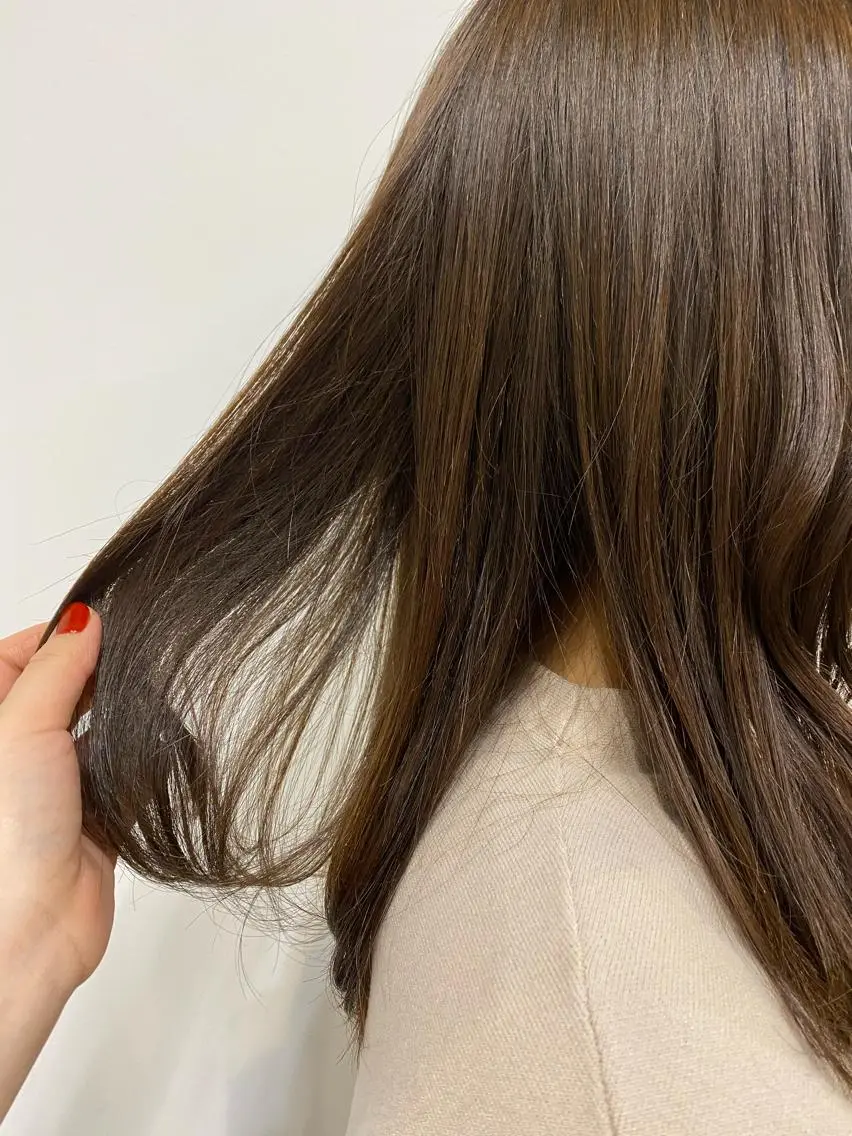 ロング カラー ヘアアレンジ satsuki 暖色・ブラウンカラーのヘアスタイル