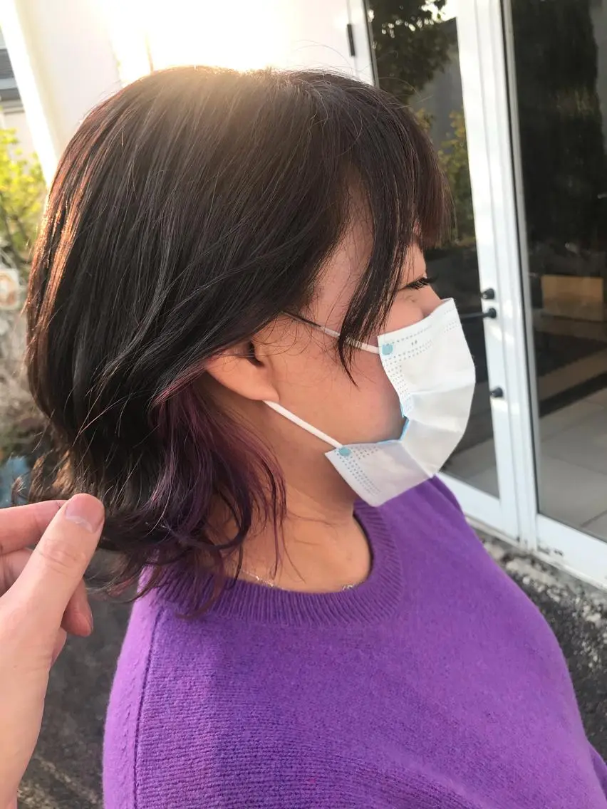 ミディアム カット ヘアカラー トリートメント 下條 真のヘアスタイル