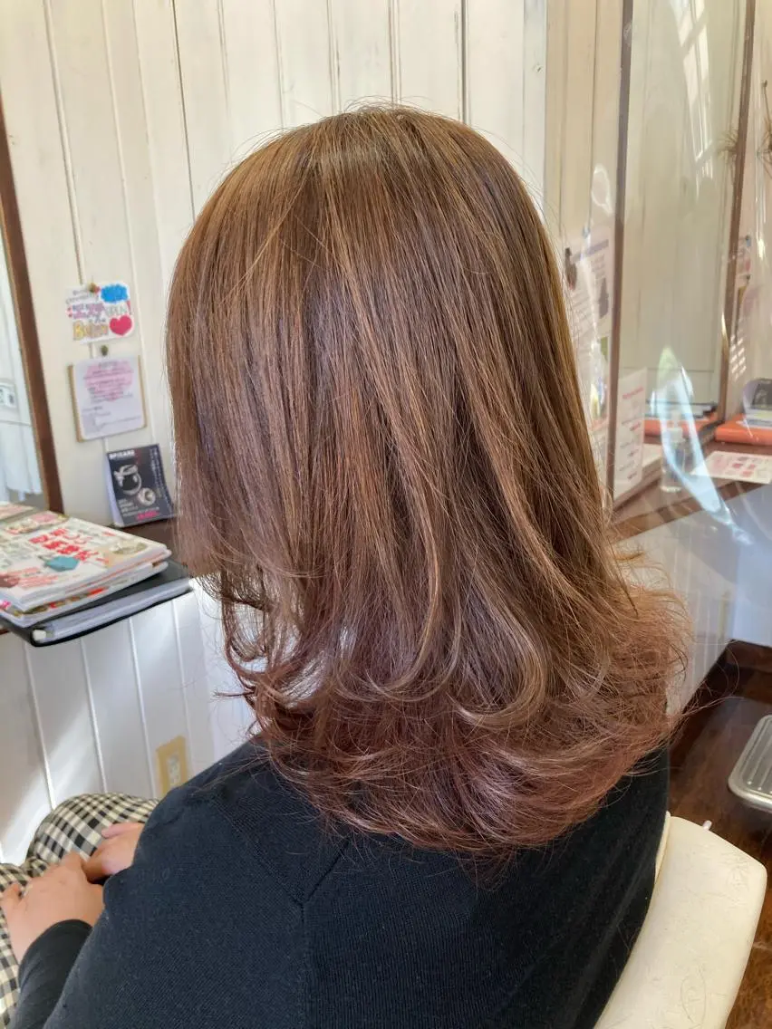 ミディアム カット ヘアカラー トリートメント 横地 卓也のヘアスタイル