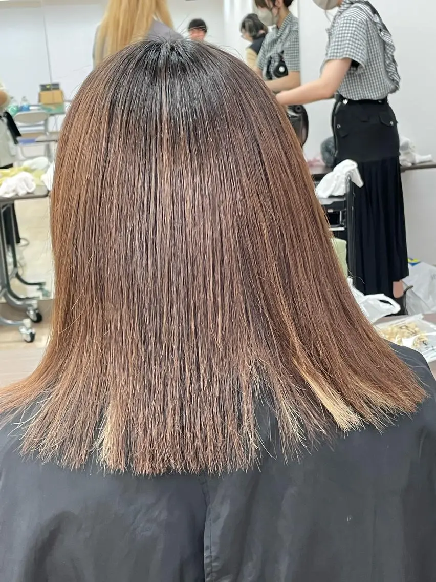 ミディアム パーマ 中井　姫那 【メンズ大募集】のヘアスタイル