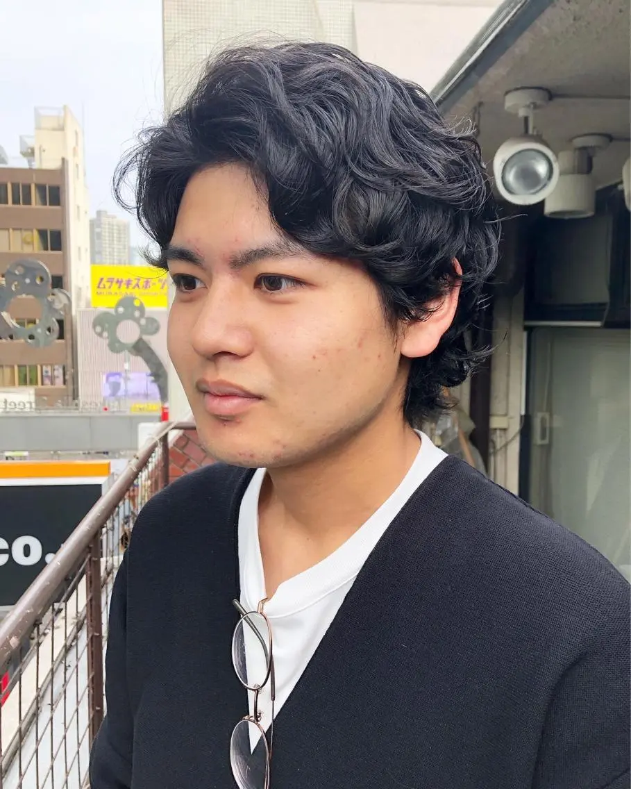 パーマ ヘアアレンジ メンズ カット パーマ トリートメント ヘアセット メンズ特化✂️栗原 侑也のヘアスタイル