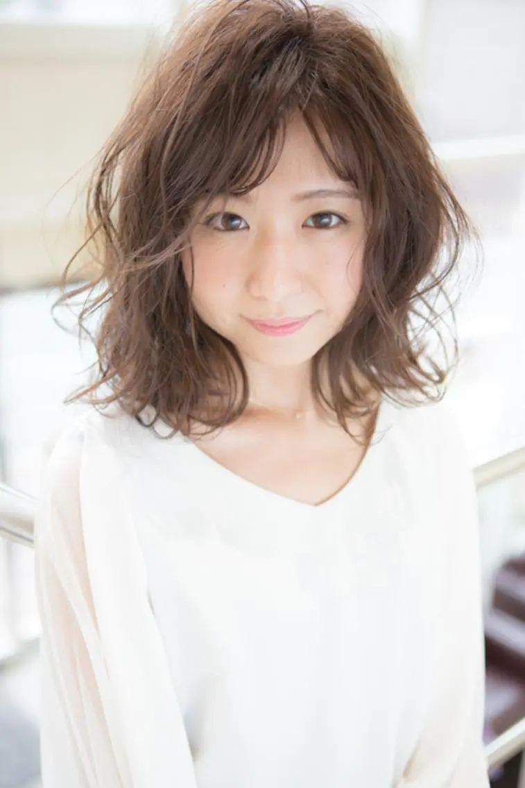 ミディアム カット パーマ ✨美髪師✨小原 浩一のヘアスタイル