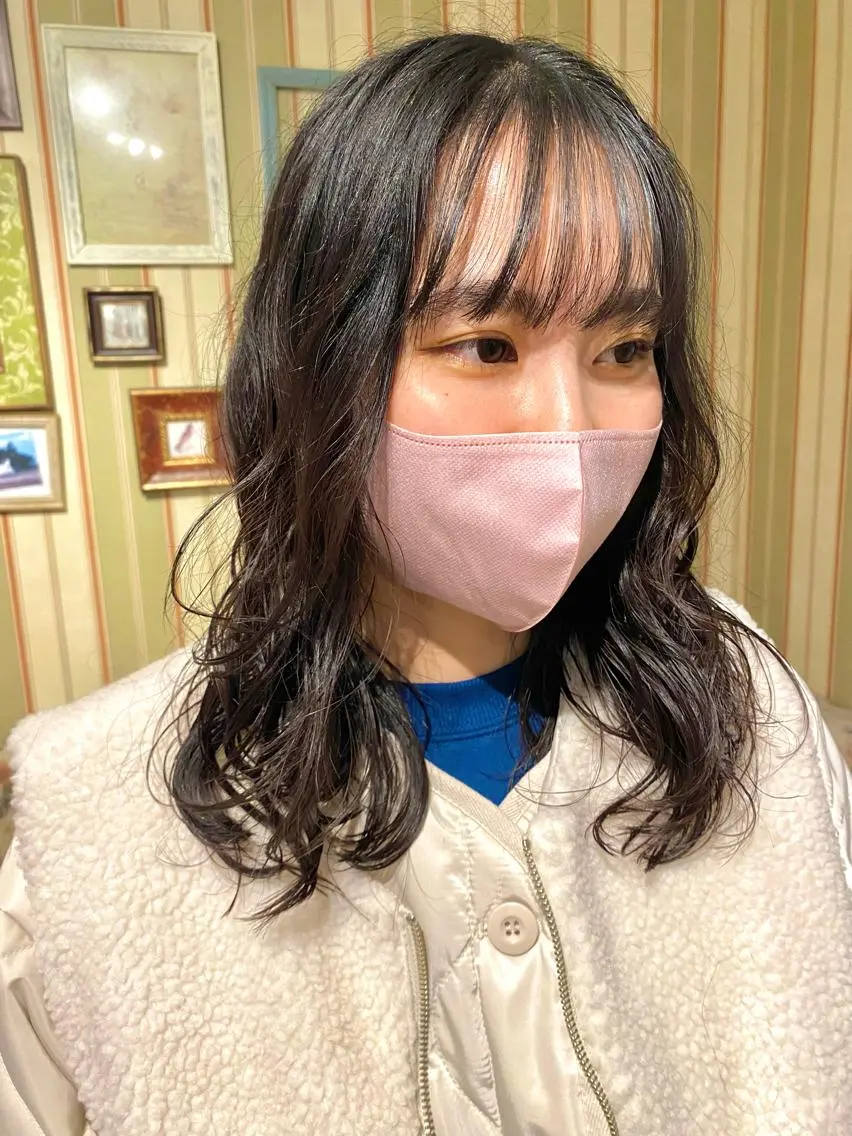 ロング カット パーマ LUVISM新潟🎀 透明感カラー/ミユのヘアスタイル
