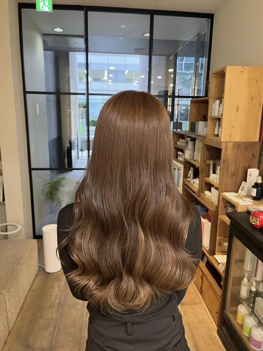 ロング カラー ヘアカラー トリートメント 長沢 結菜🎀のヘアスタイル