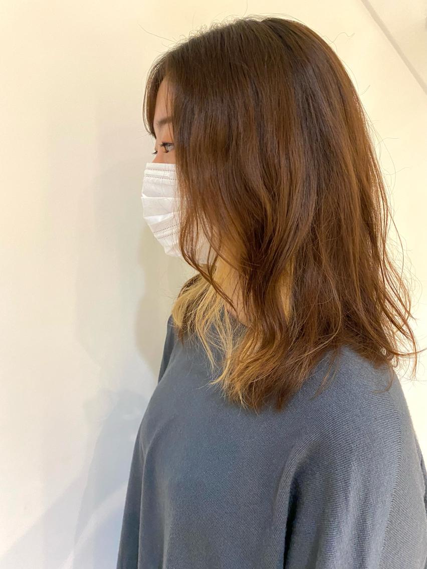 ミディアム レイヤーカット 金子 亜里紗のヘアスタイル