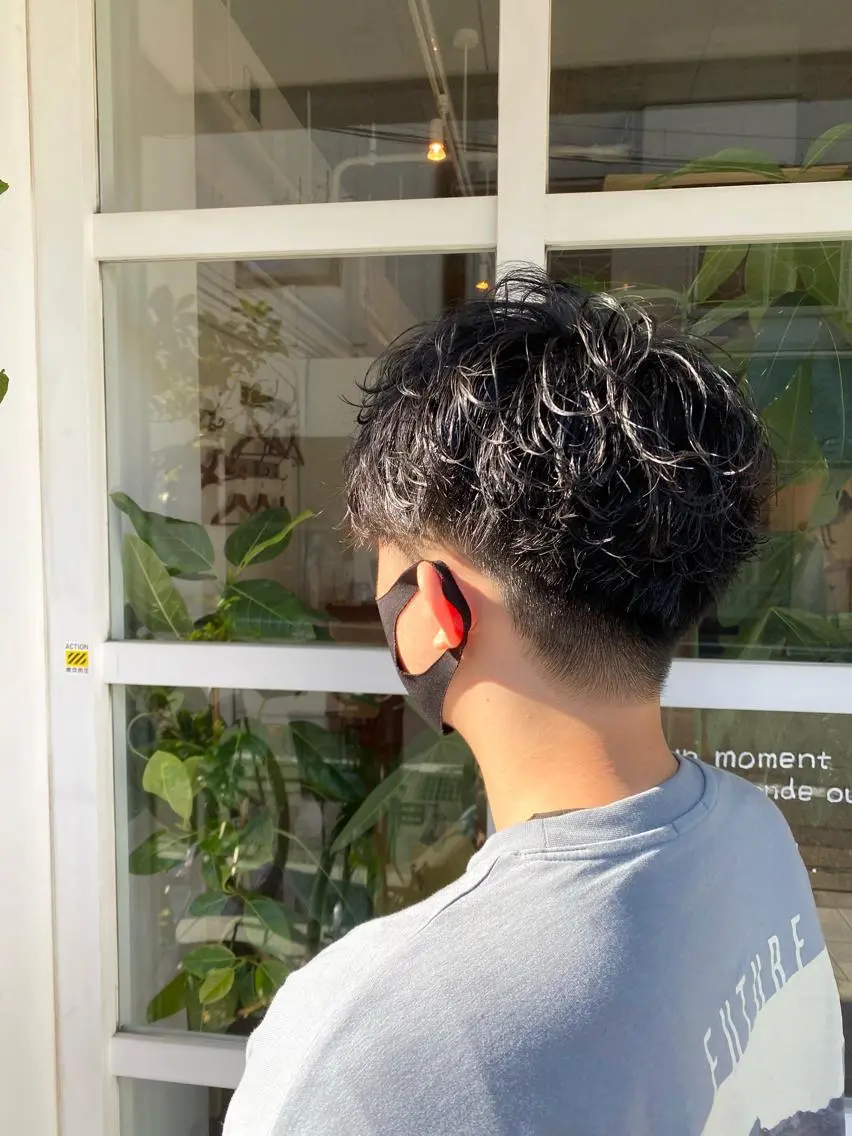 パーマ メンズ メンズパーマ わかばやし ゆうこのヘアスタイル