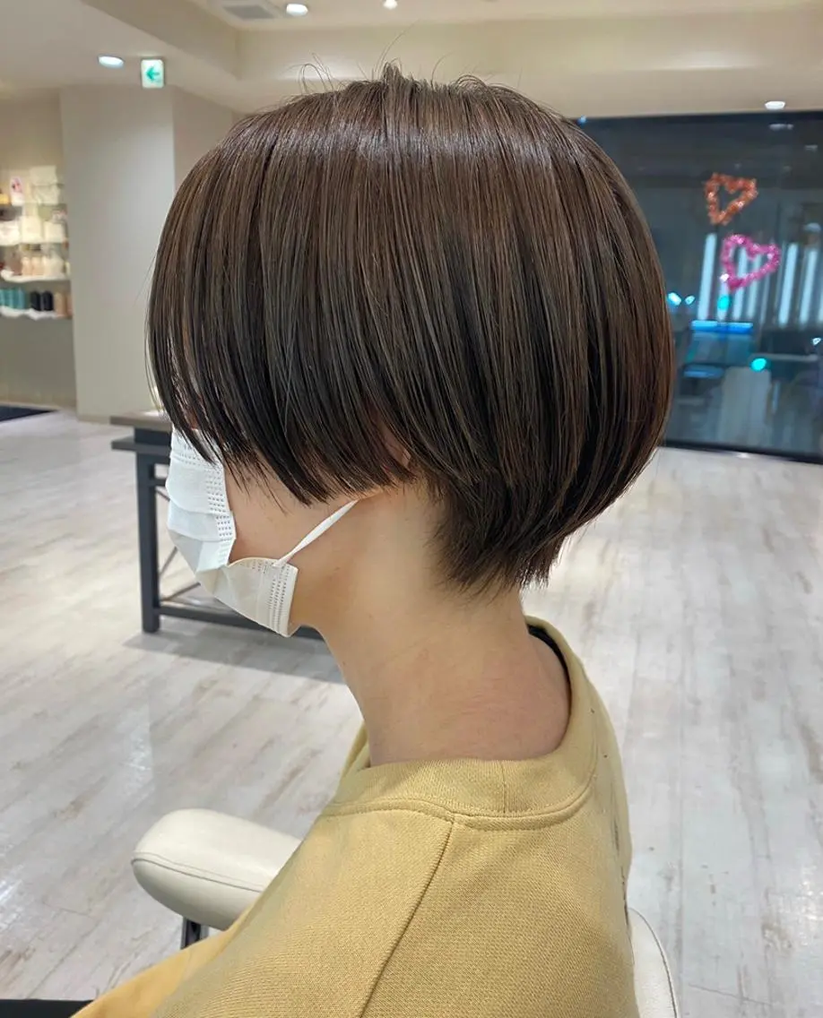ショート カラー ハンサムショート アッシュ アッシュブラウン ブラウンカラー ショートヘア ショート/ボブ🌿 大野ちかのヘアスタイル