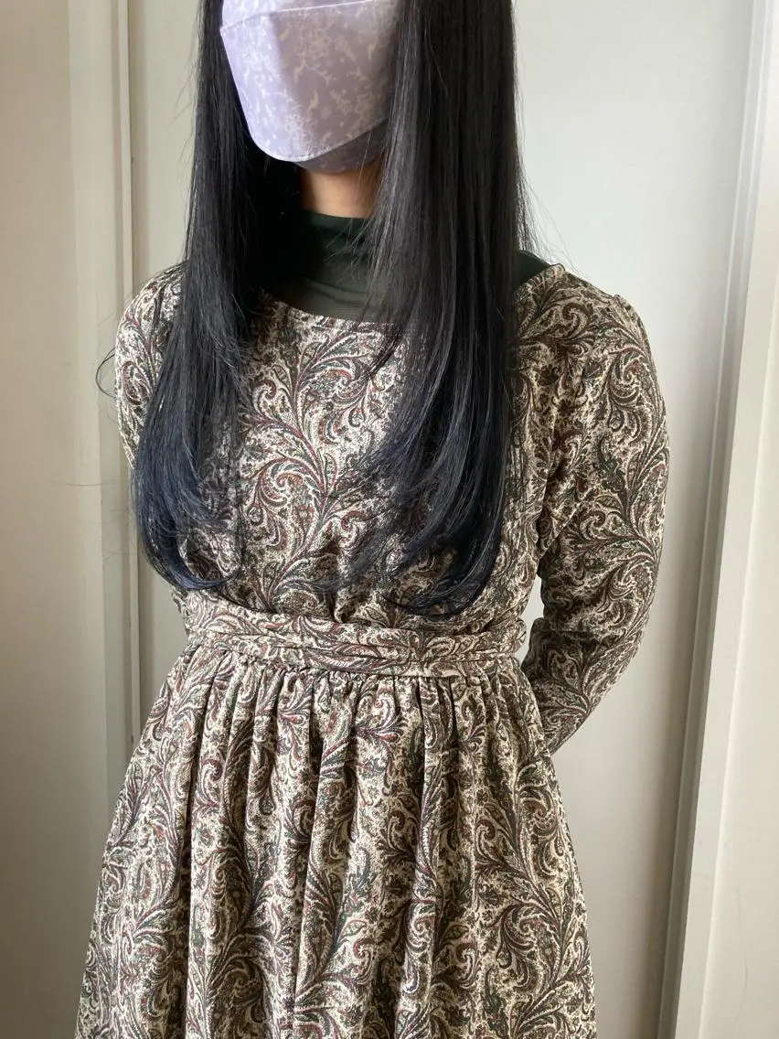 ロング カラー ブルーカラー レイヤーカット ロング カット ヘアカラー 小木曽智美 /ボブ/ショートのヘアスタイル