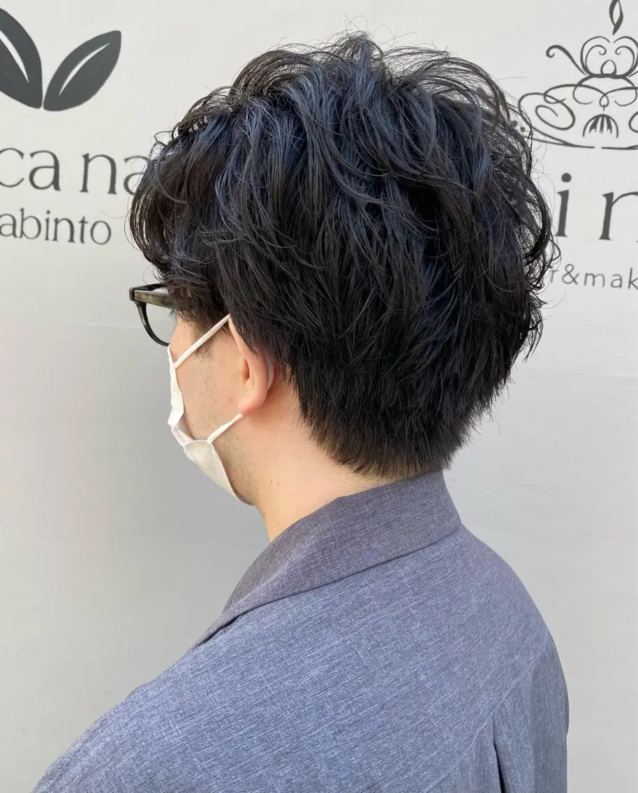 ミディアム パーマ メンズ メンズ特化🔥木下 晃徳のヘアスタイル