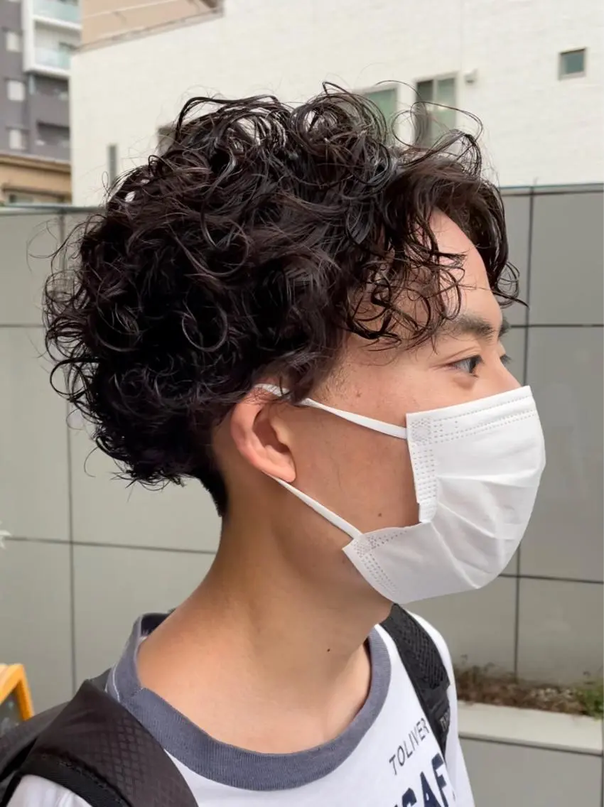 メンズ カット パーマ トリートメント 古指 匠巳のヘアスタイル