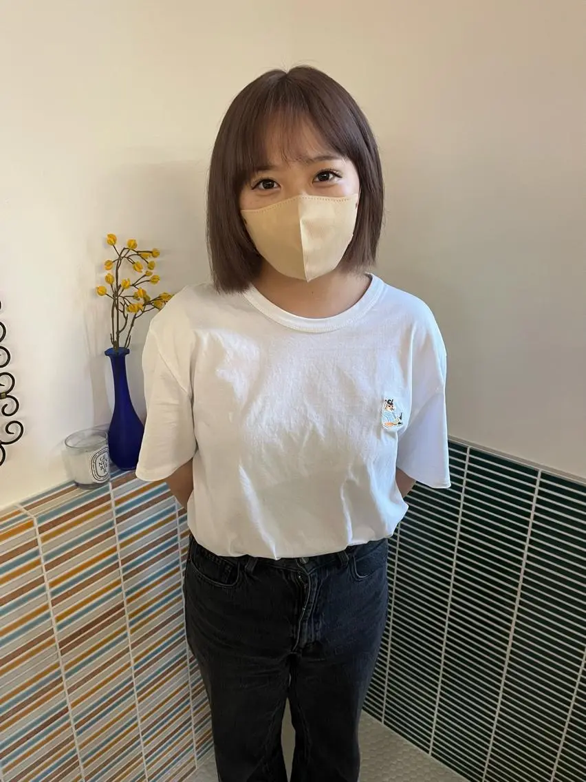 ミディアム カラー ブリーチ ブラウンカラー ヘアカラー トリートメント 🩷ハイトーン透明感 レイヤー🩷ユリカのヘアスタイル