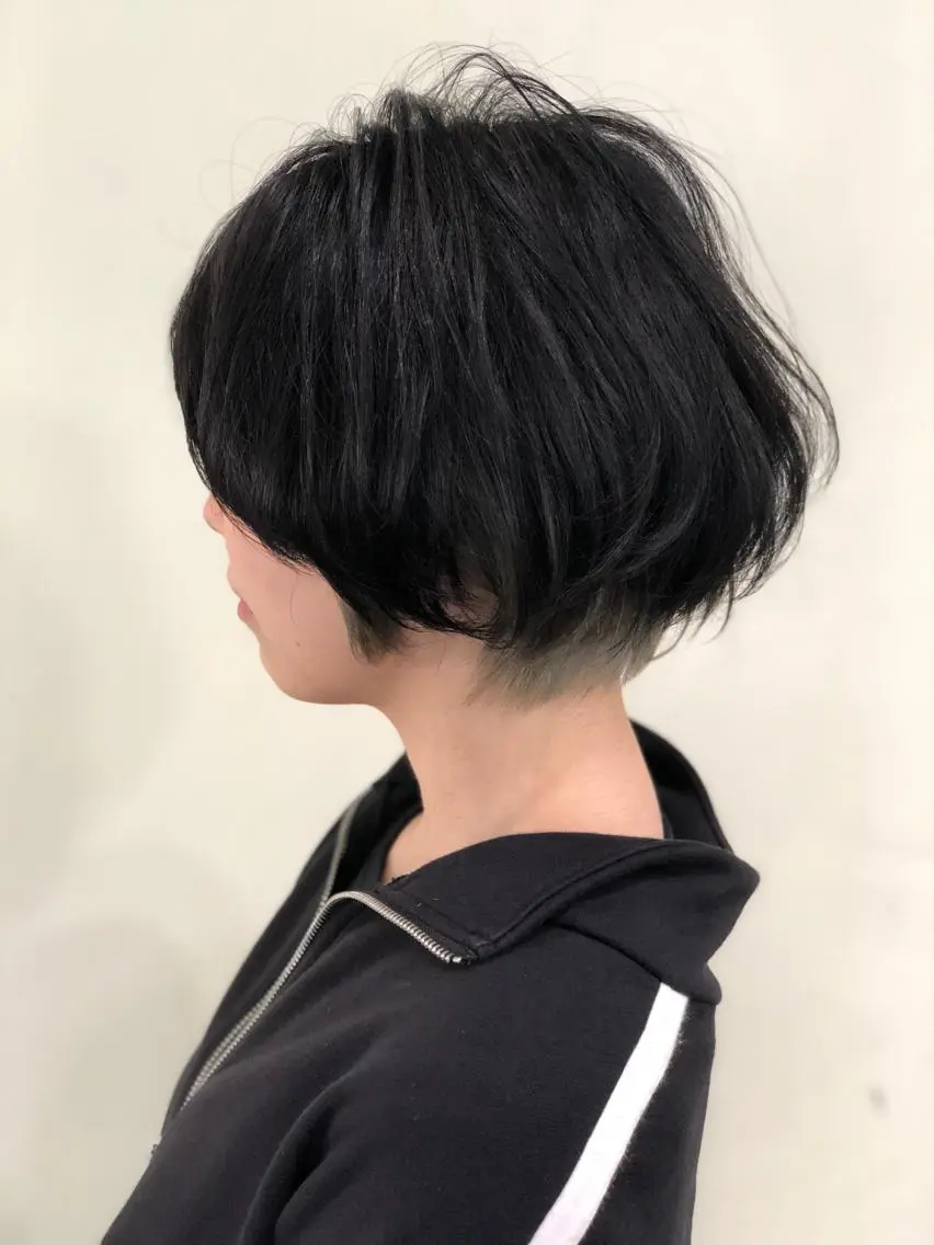 ショート ショートボブ ボブ ショートヘア 北條 優輝のヘアスタイル