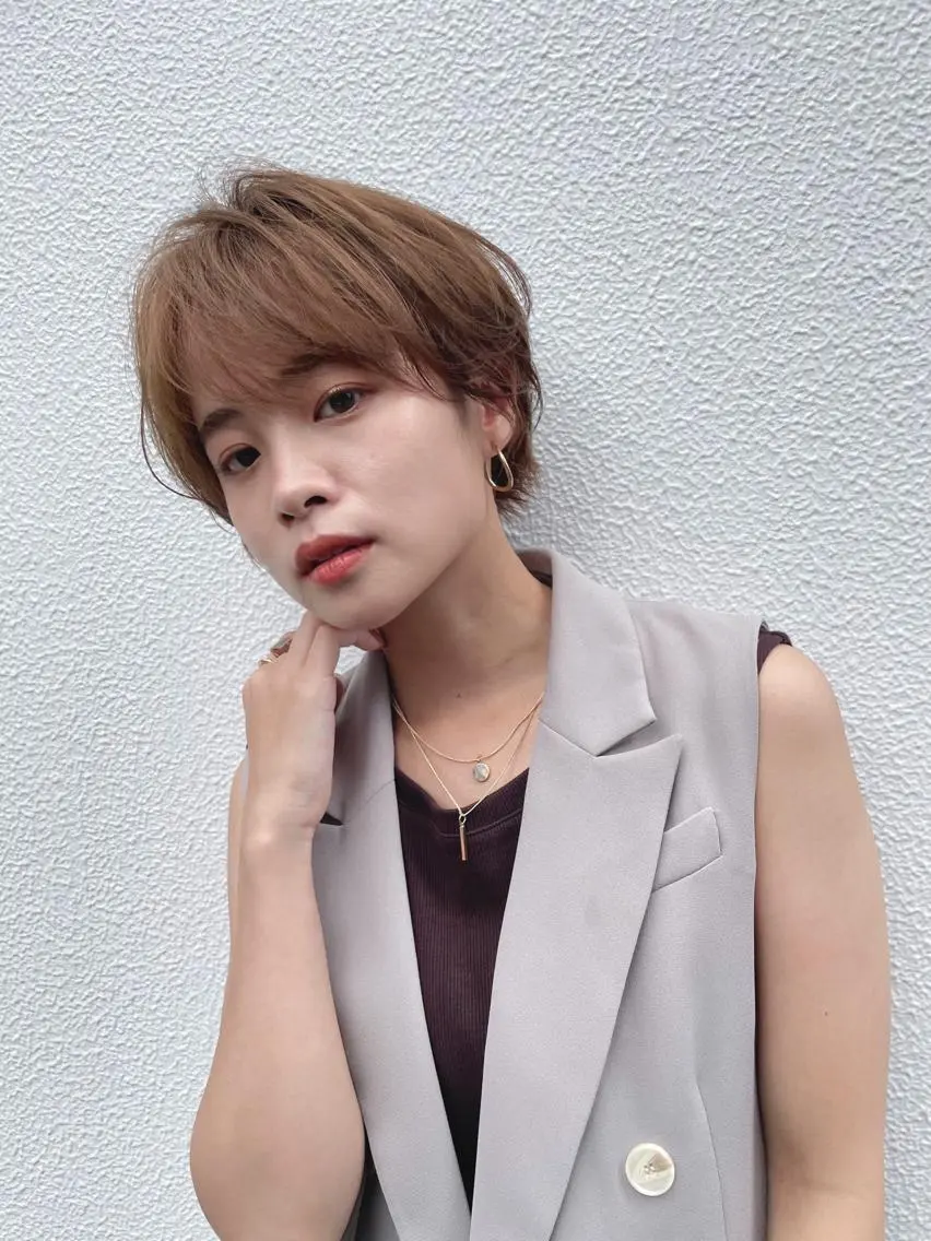 ショート カラー 片山美穂 心斎橋・なんばのヘアスタイル