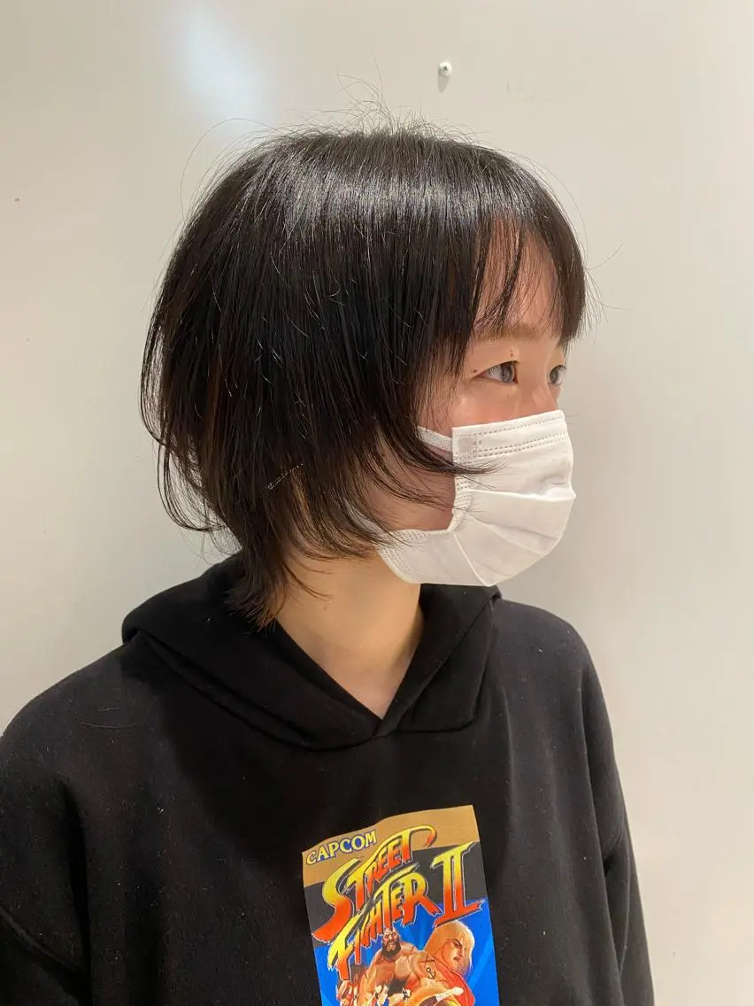 ショート ウルフカット 堀切 舞のヘアスタイル