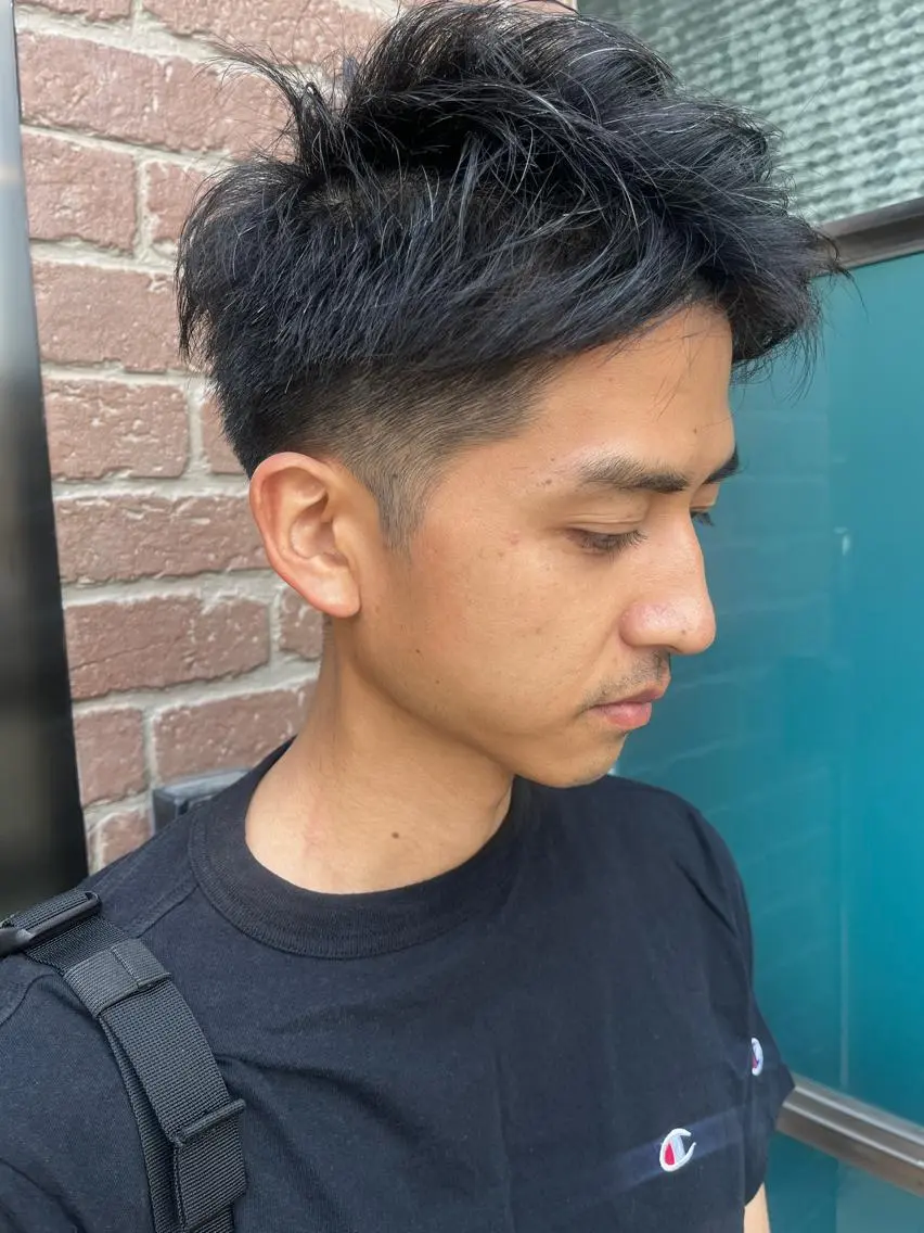 ショート カラー パーマ ヘアアレンジ メンズ キッズ ネイル マツエク・マツパ アイブロウ メンズブリーチ メンズハイライト メンズインナーカラー メンズ韓国風 ブリーチ 久木原 ゆりのヘアスタイル