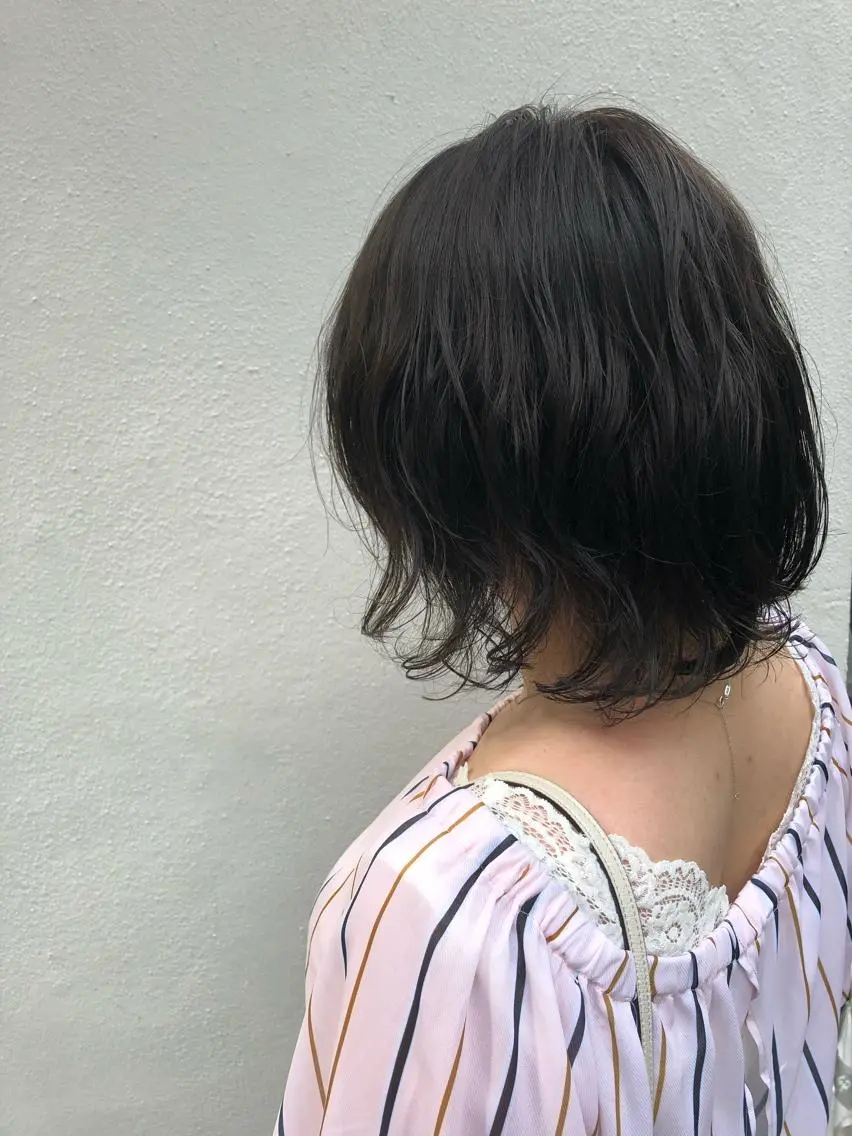 ショート カラー パーマ トリートメント 三軒茶屋/髪質改善 やまなかのヘアスタイル