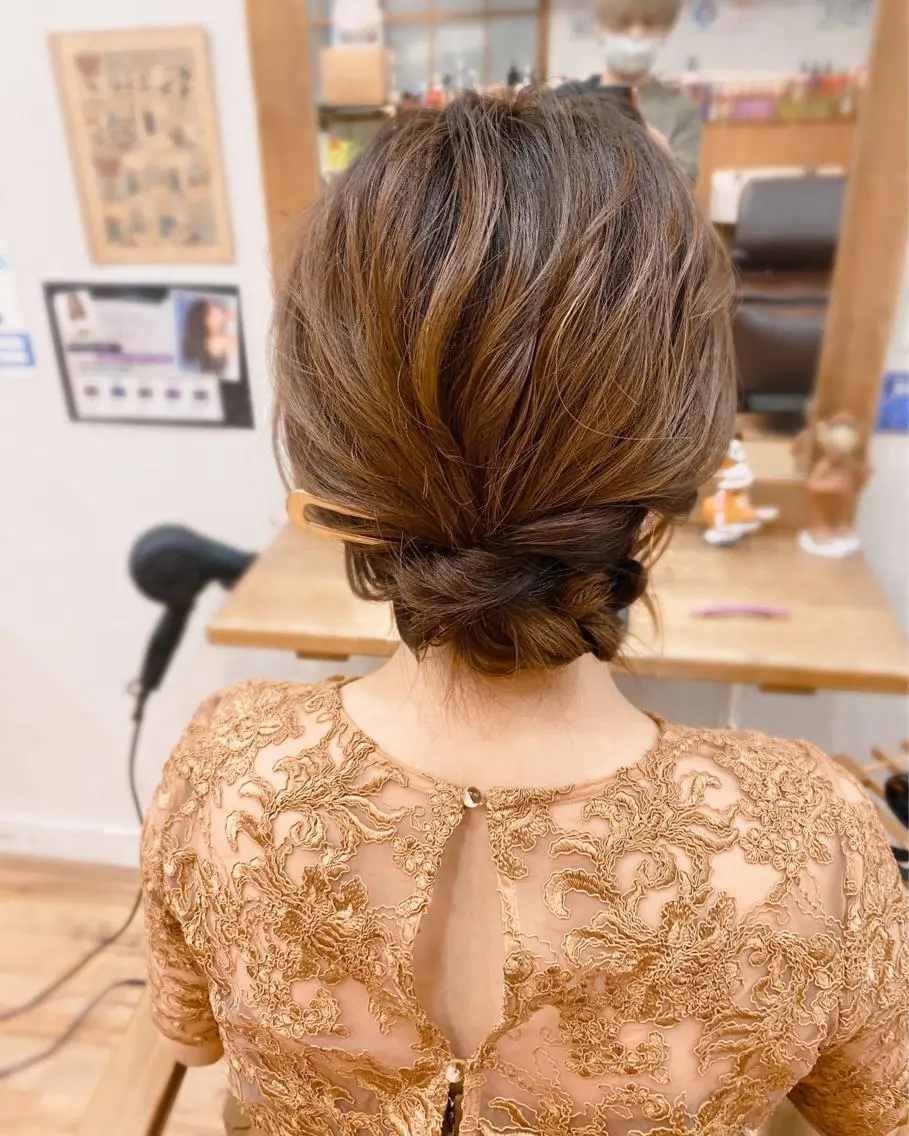 ミディアム ヘアアレンジ ✂️ショート・ ショートボブ特化✂️のヘアスタイル