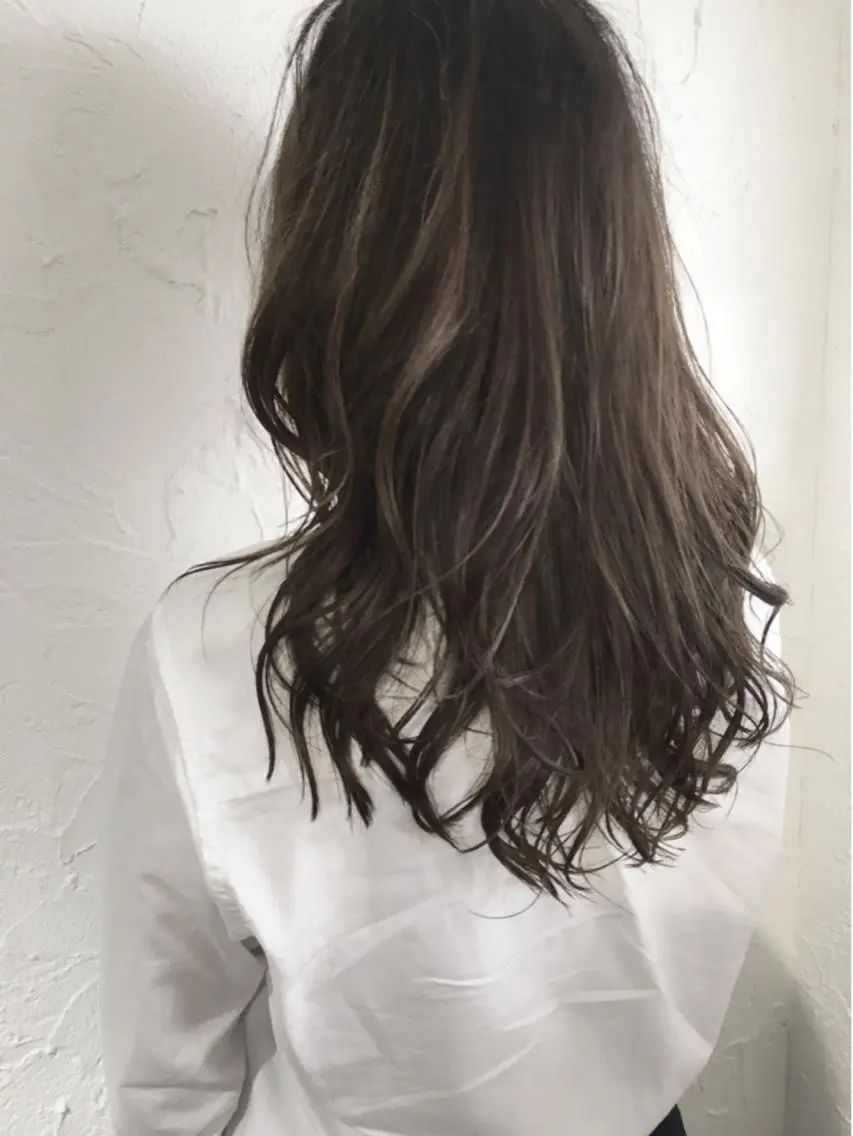 ロング カラー パーマ カット ヘアカラー 畠山 雄大のヘアスタイル