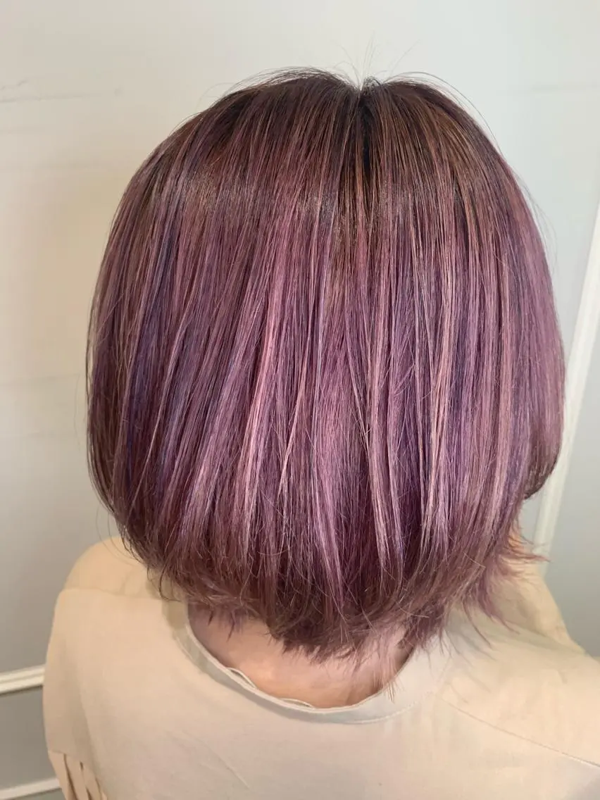 ショート カラー ブリーチ ピンクカラー ヘアカラー トリートメント 🦖鶴岡 香純🦖のヘアスタイル