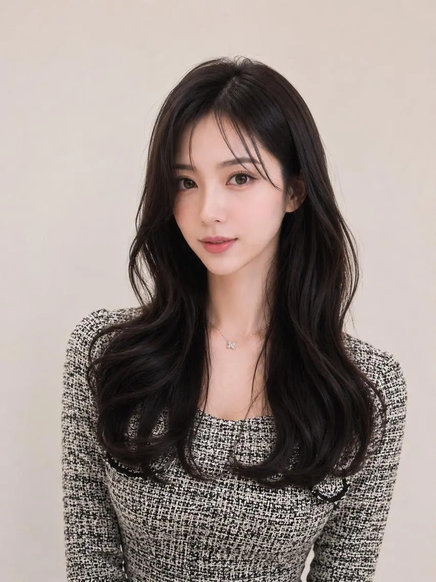 ロング 韓国特化🇰🇷 エクステのヘアスタイル
