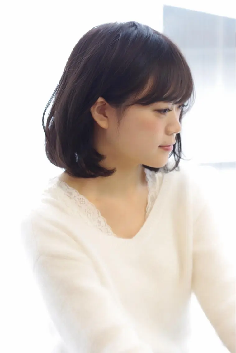 ミディアム カラー アッシュ 松田 光雄のヘアスタイル