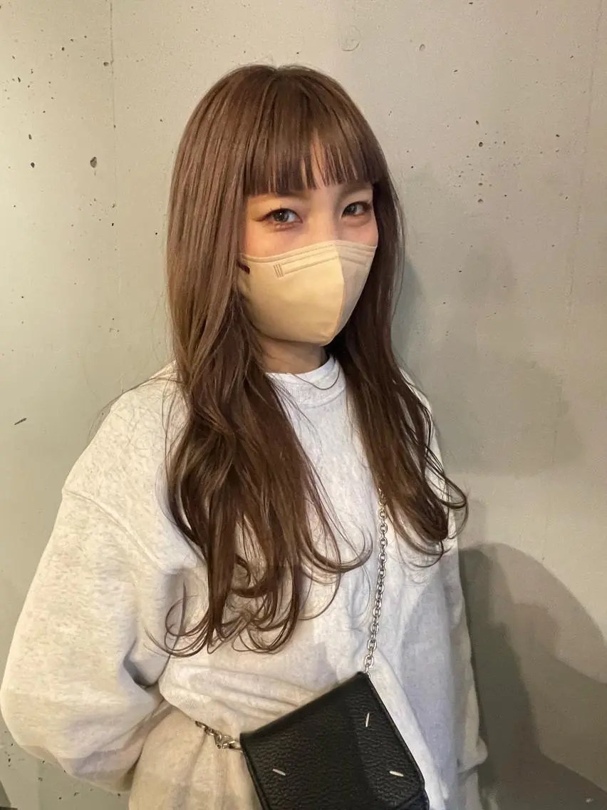 ロング カラー 東 みのりのヘアスタイル
