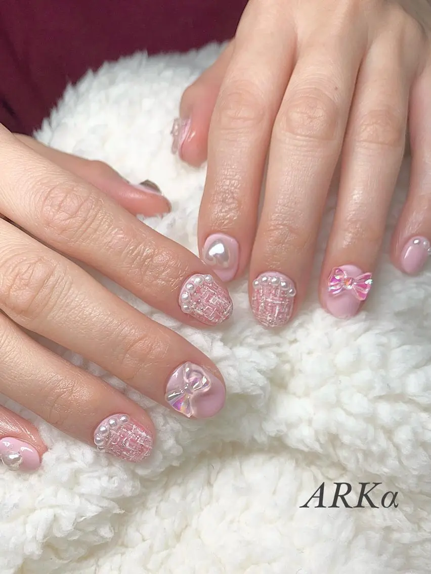 ショート ハンドネイル Nailsalon ARKαのネイルデザイン