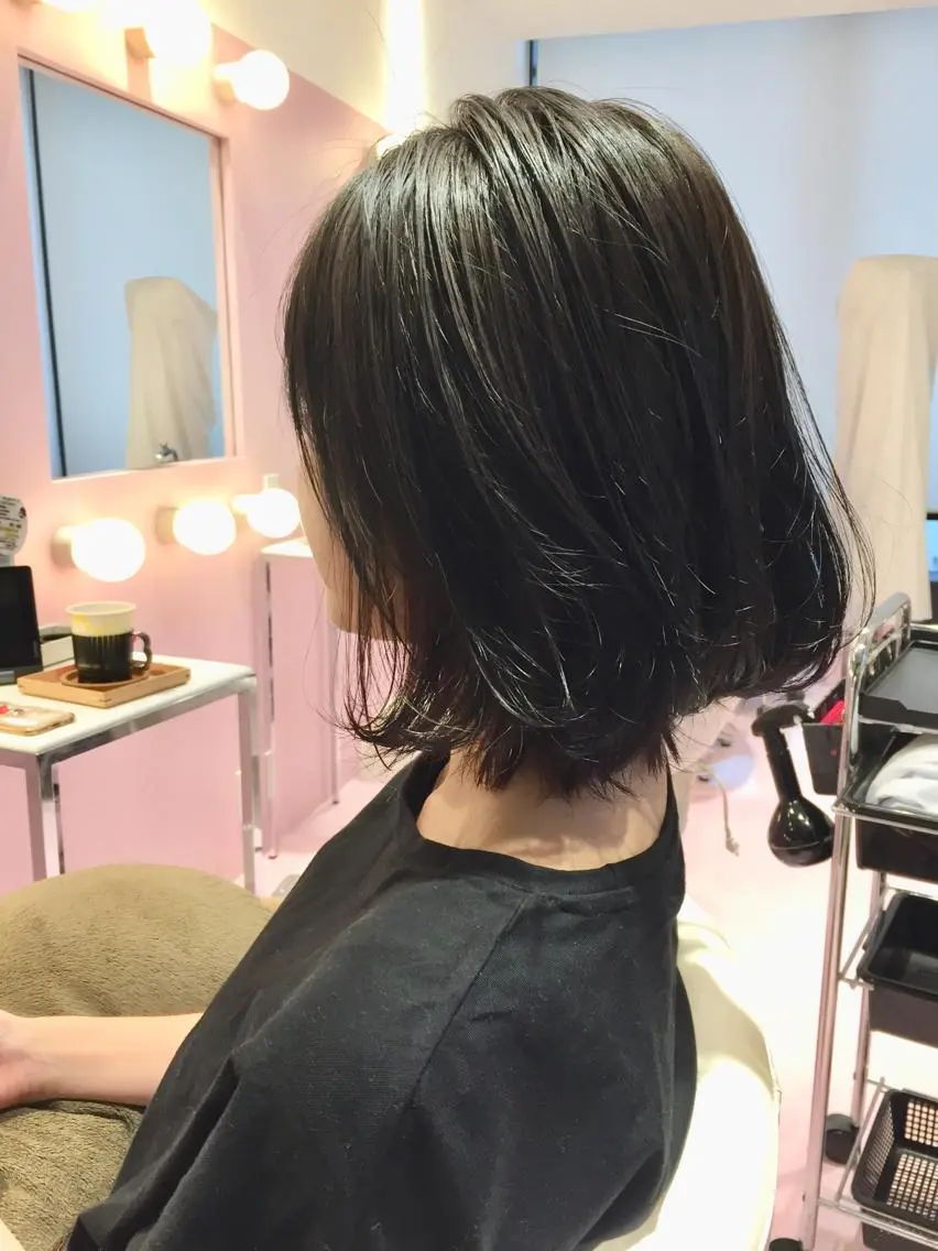 ショート ヘアカラー トリートメント 所渉/韓国レイヤー /ウルフカットのヘアスタイル