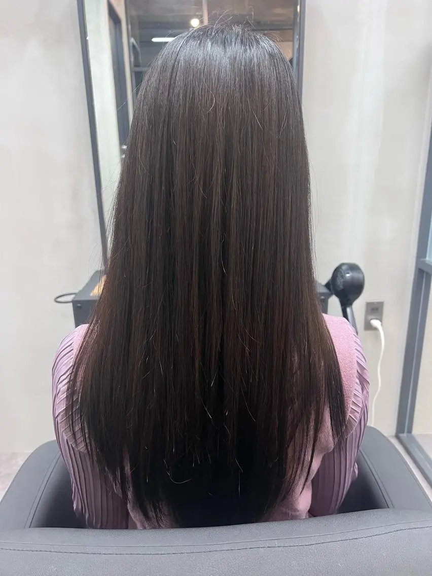 ロング 縮毛矯正 Cecilhair なんば店    岩川のヘアスタイル