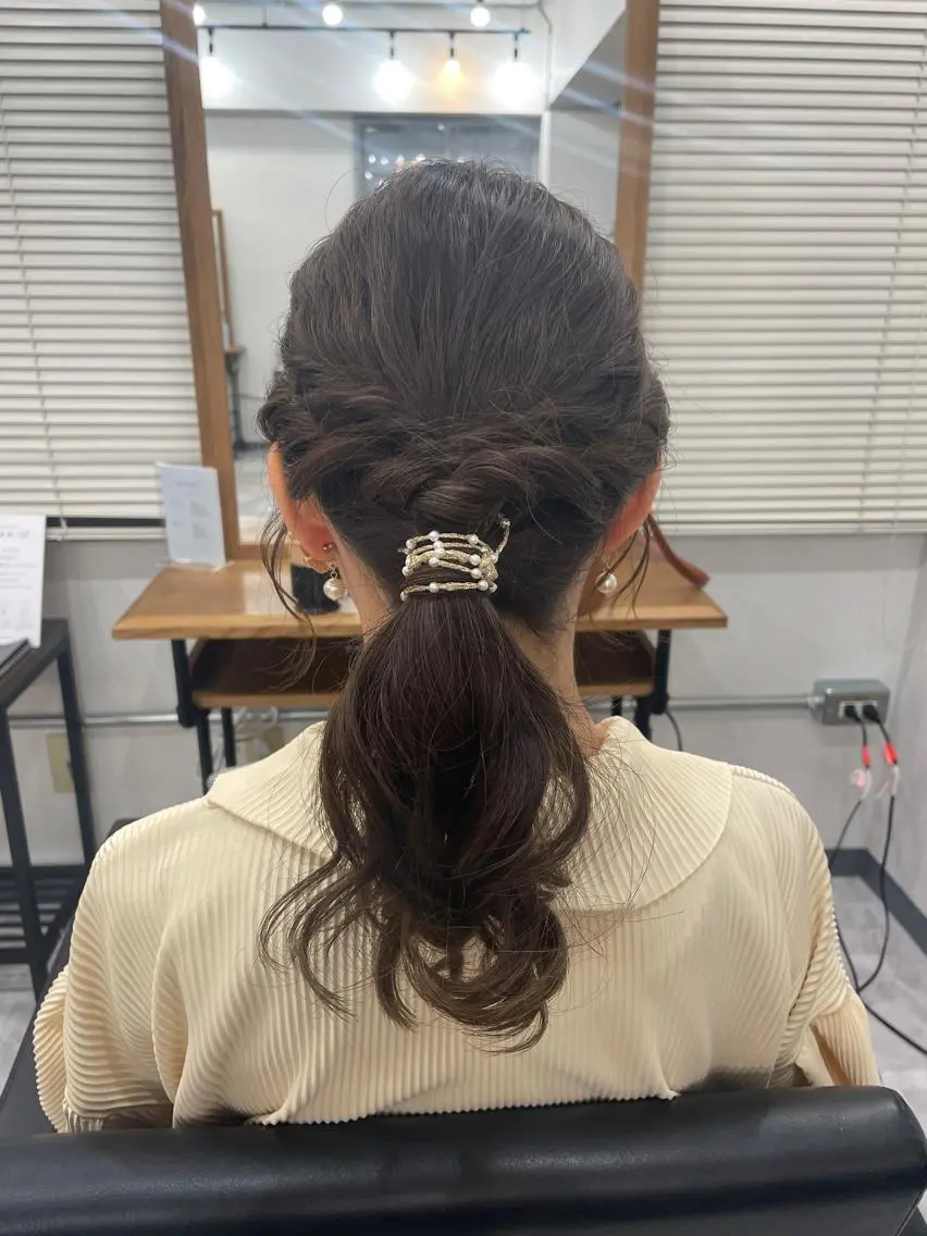 ミディアム ヘアセット OGAWA HIROKIのヘアスタイル
