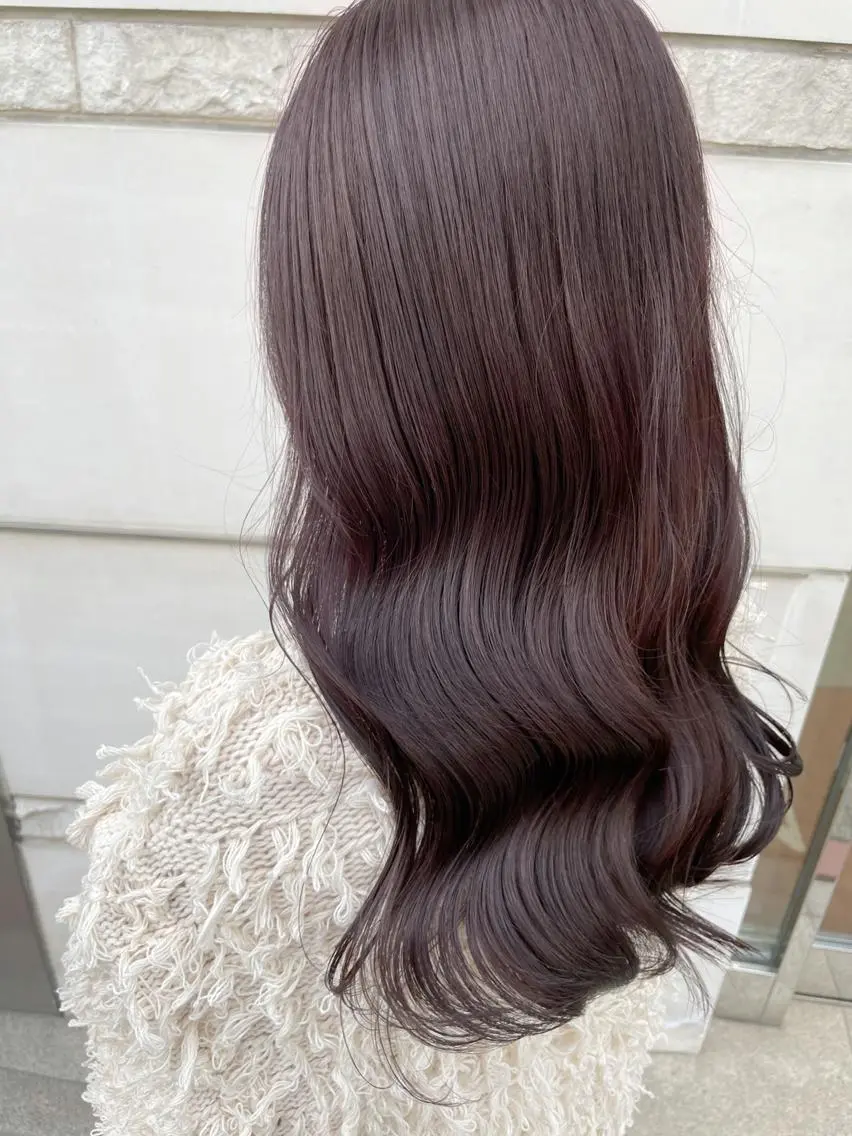 セミロング カラー 切りっぱなしボブ ベージュカラー ブリーチ ケアブリーチ ケアカラー 🫧髪質改善🫧 神田紗来のヘアスタイル